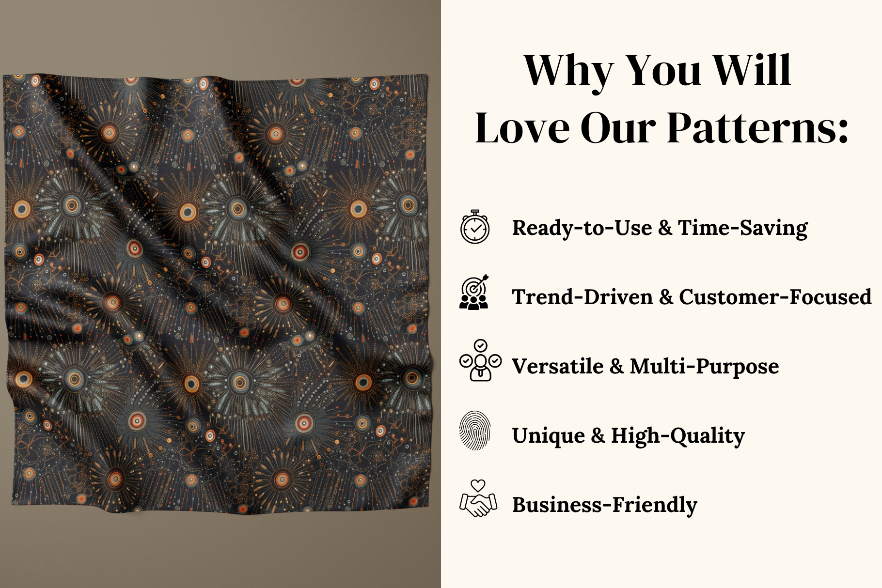 Celestial Beaded Patterns: A curated collection of 6 original beaded celestial seamless patterns. - image 4