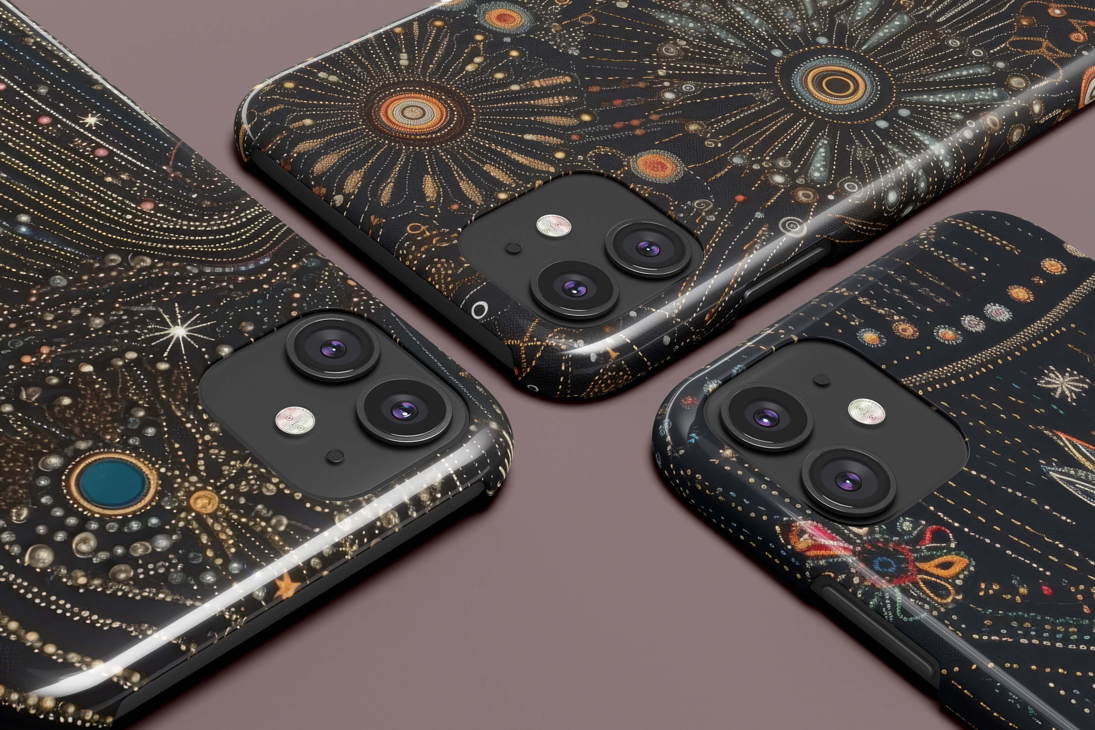 Celestial Beaded Patterns: A curated collection of 6 original beaded celestial seamless patterns. - image 5