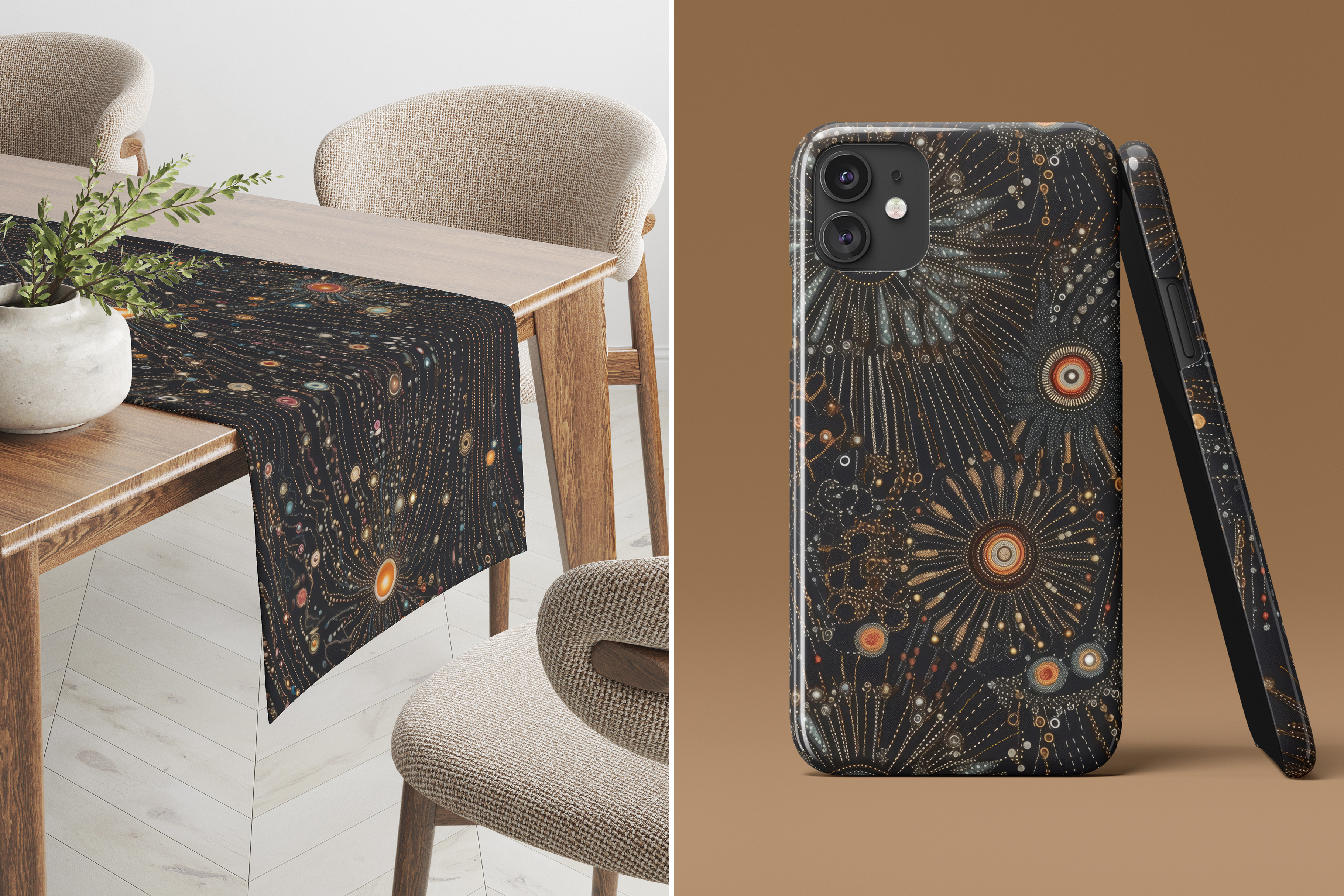 Celestial Beaded Patterns: A curated collection of 6 original beaded celestial seamless patterns. - image 7