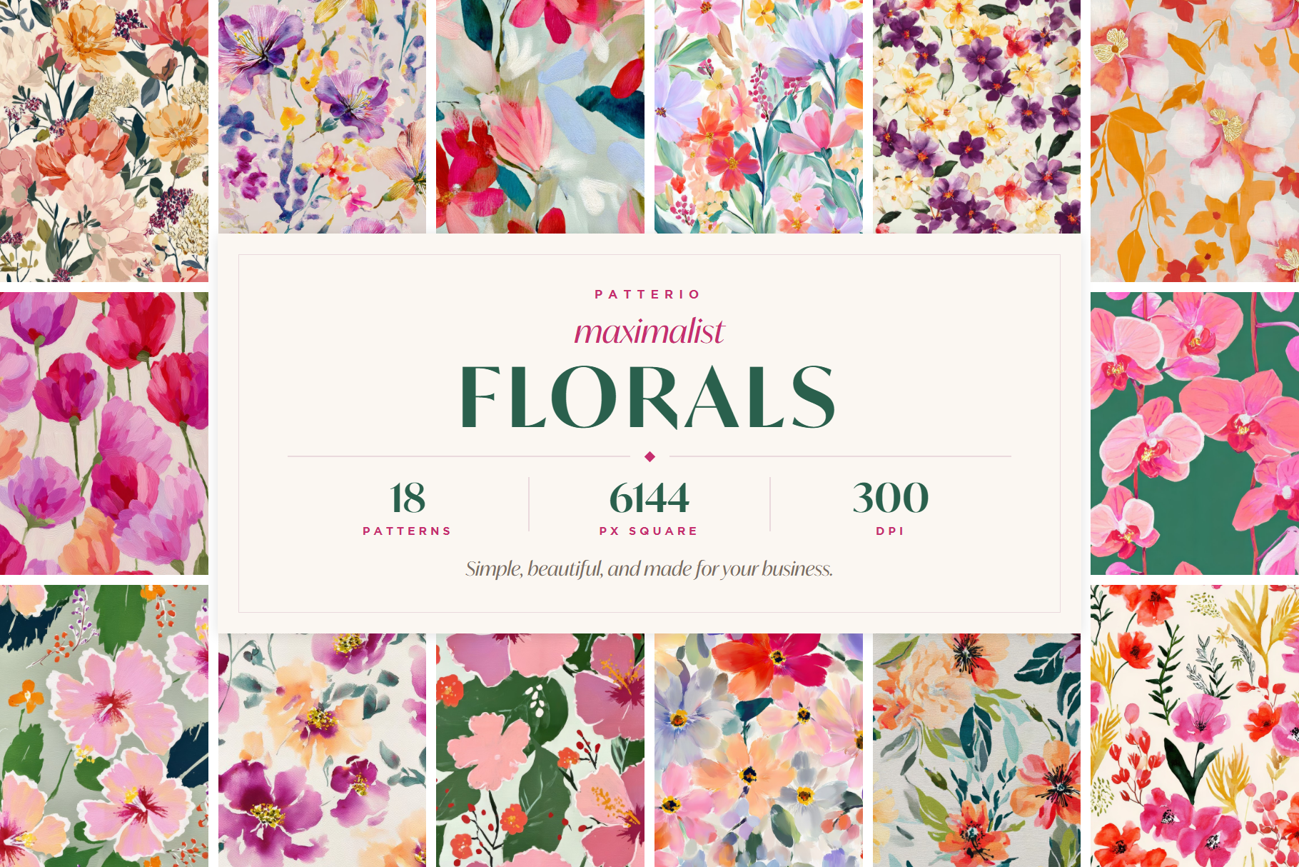 Maximalist Floral Patterns