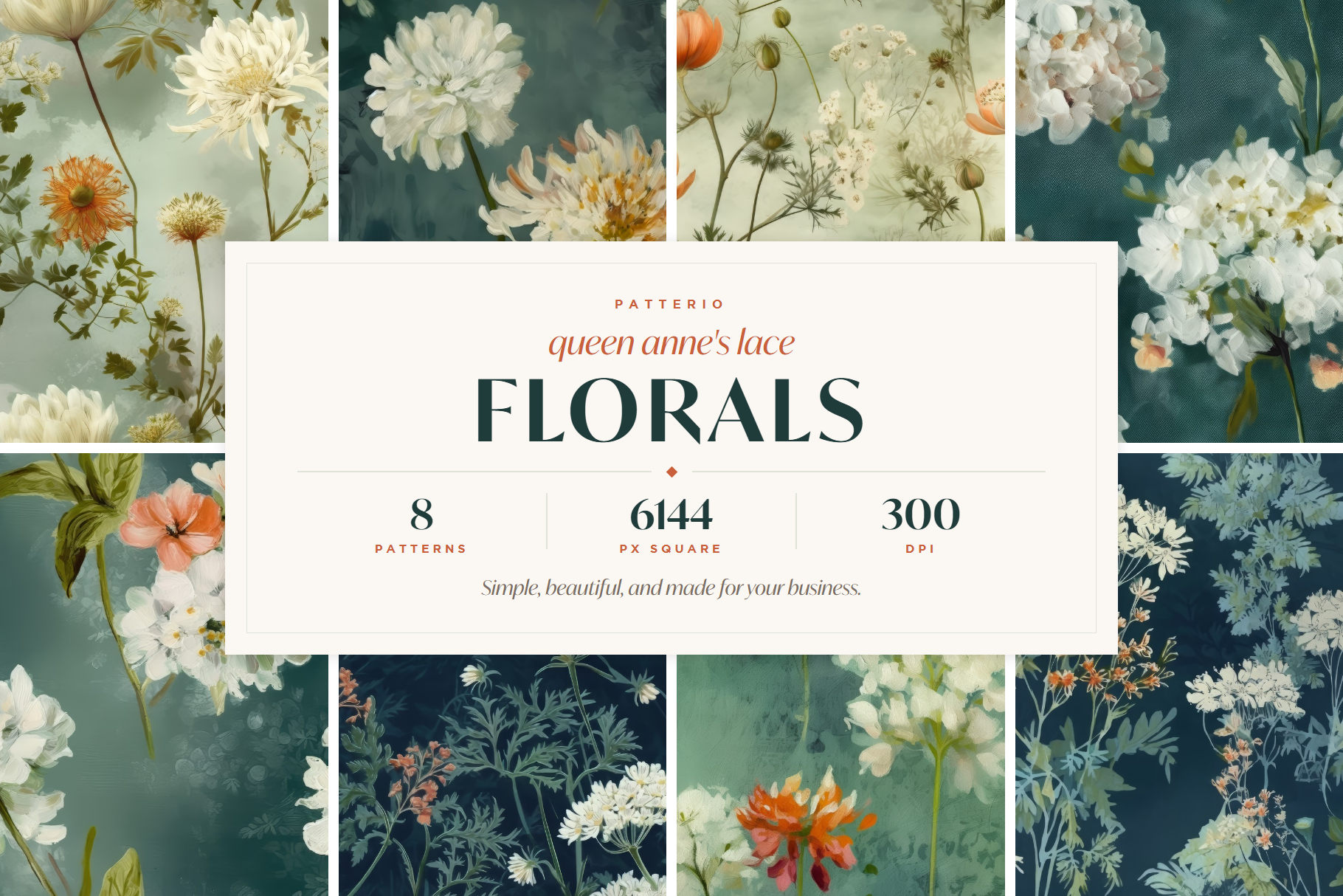 Queen Anne's Lace Floral Patterns