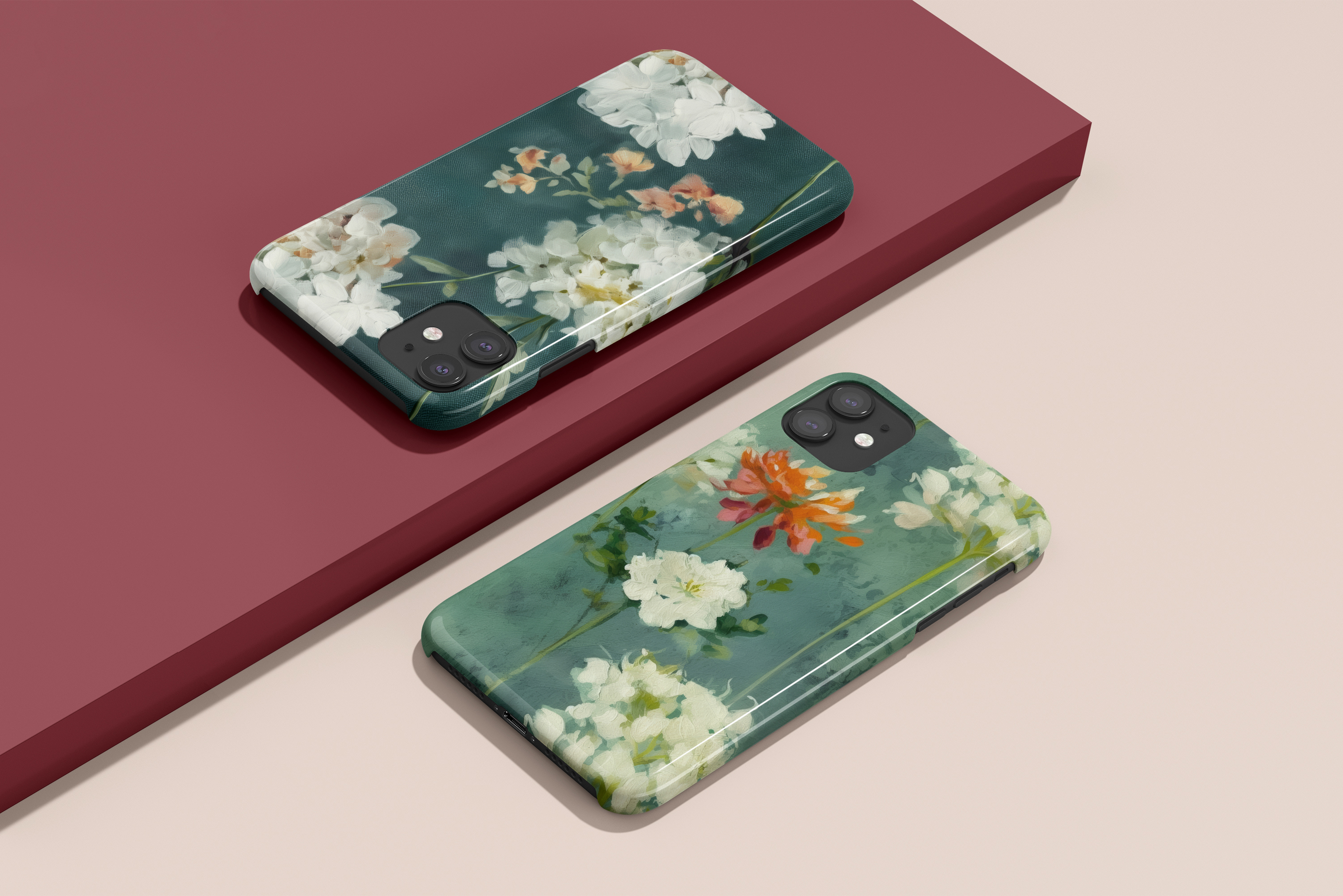 Queen Anne's Lace Floral Patterns: A curated collection of 8 original painterly wildflower seamless patterns. - image 7