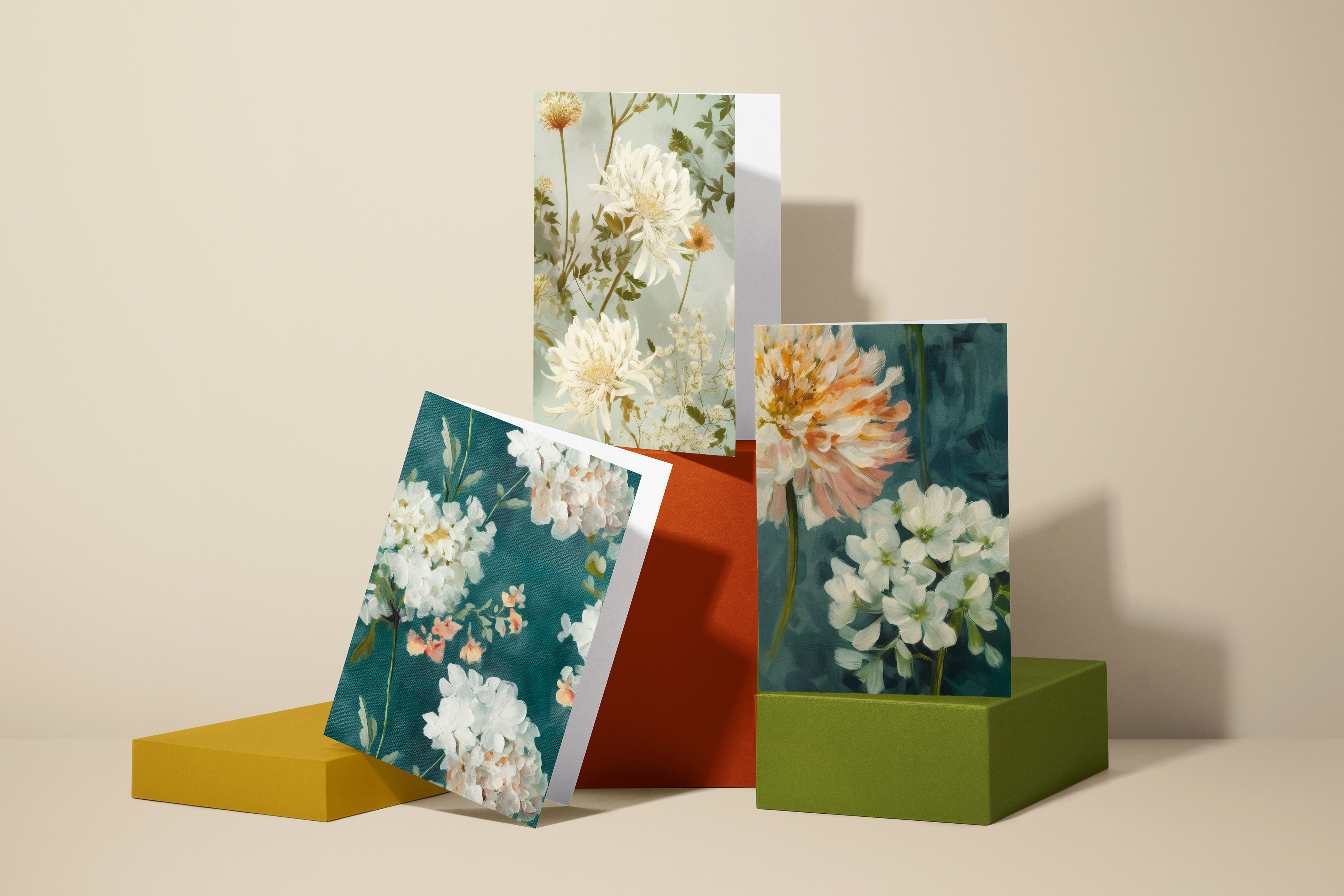 Queen Anne's Lace Floral Patterns: A curated collection of 8 original painterly wildflower seamless patterns. - image 9