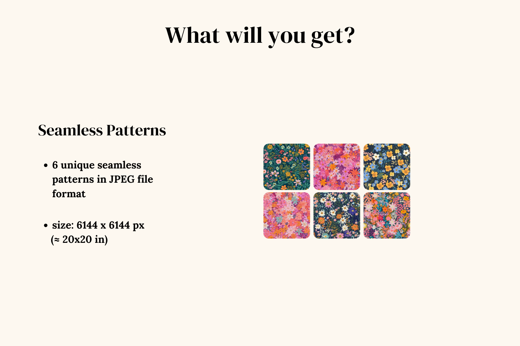 Charming Ditsy Floral Patterns: A curated collection of 6 original ditsy floral seamless patterns. - image 2