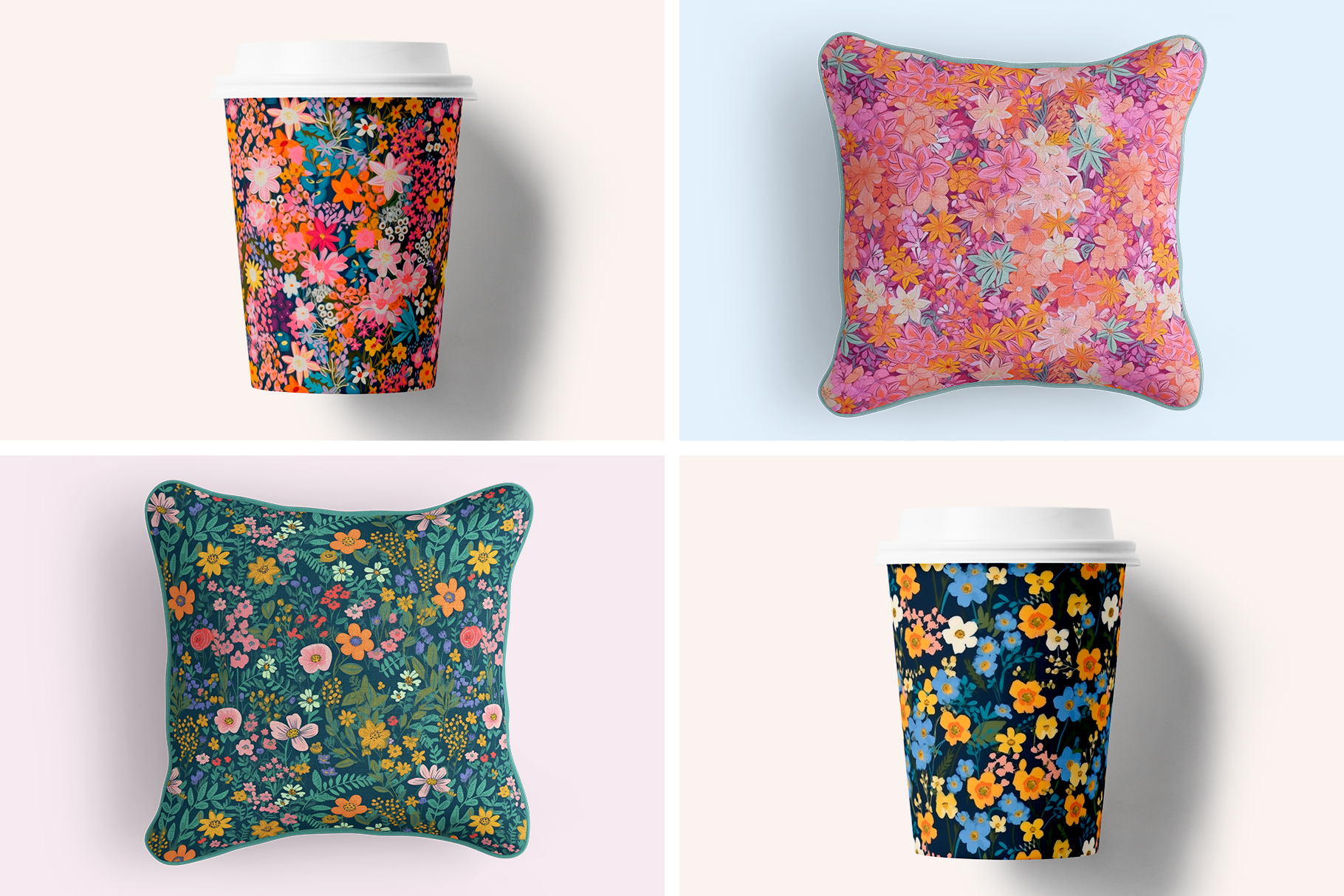 Charming Ditsy Floral Patterns: A curated collection of 6 original ditsy floral seamless patterns. - image 8