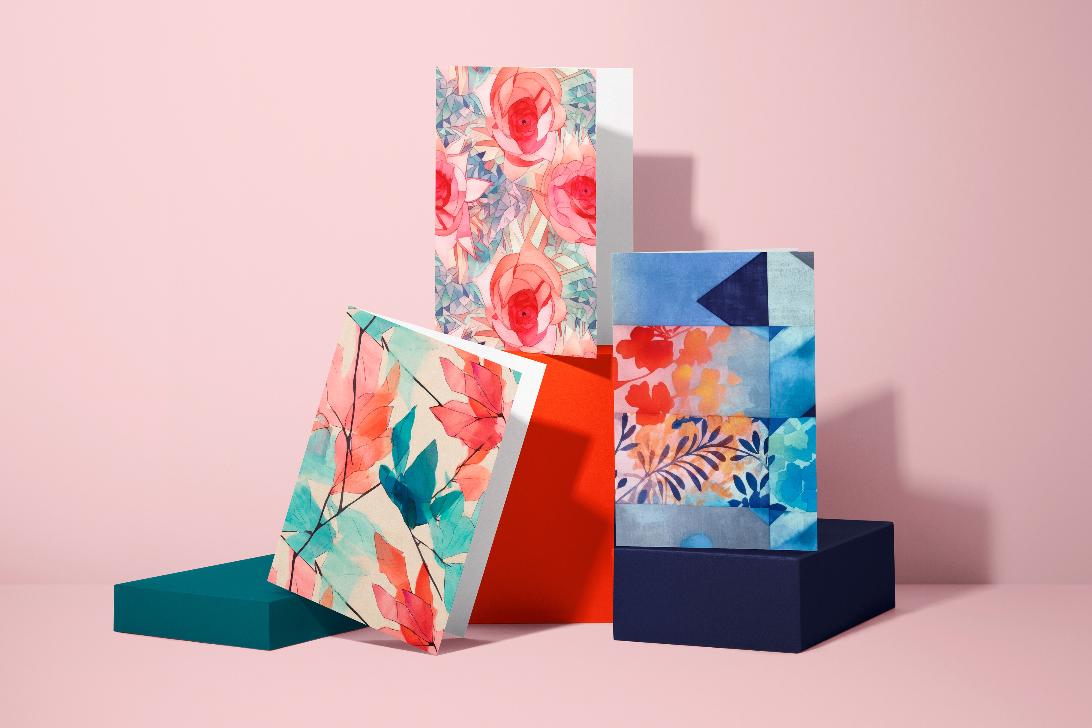 Korean Patchwork Floral Patterns: A curated collection of 11 original korean patchwork floral seamless patterns. - image 10