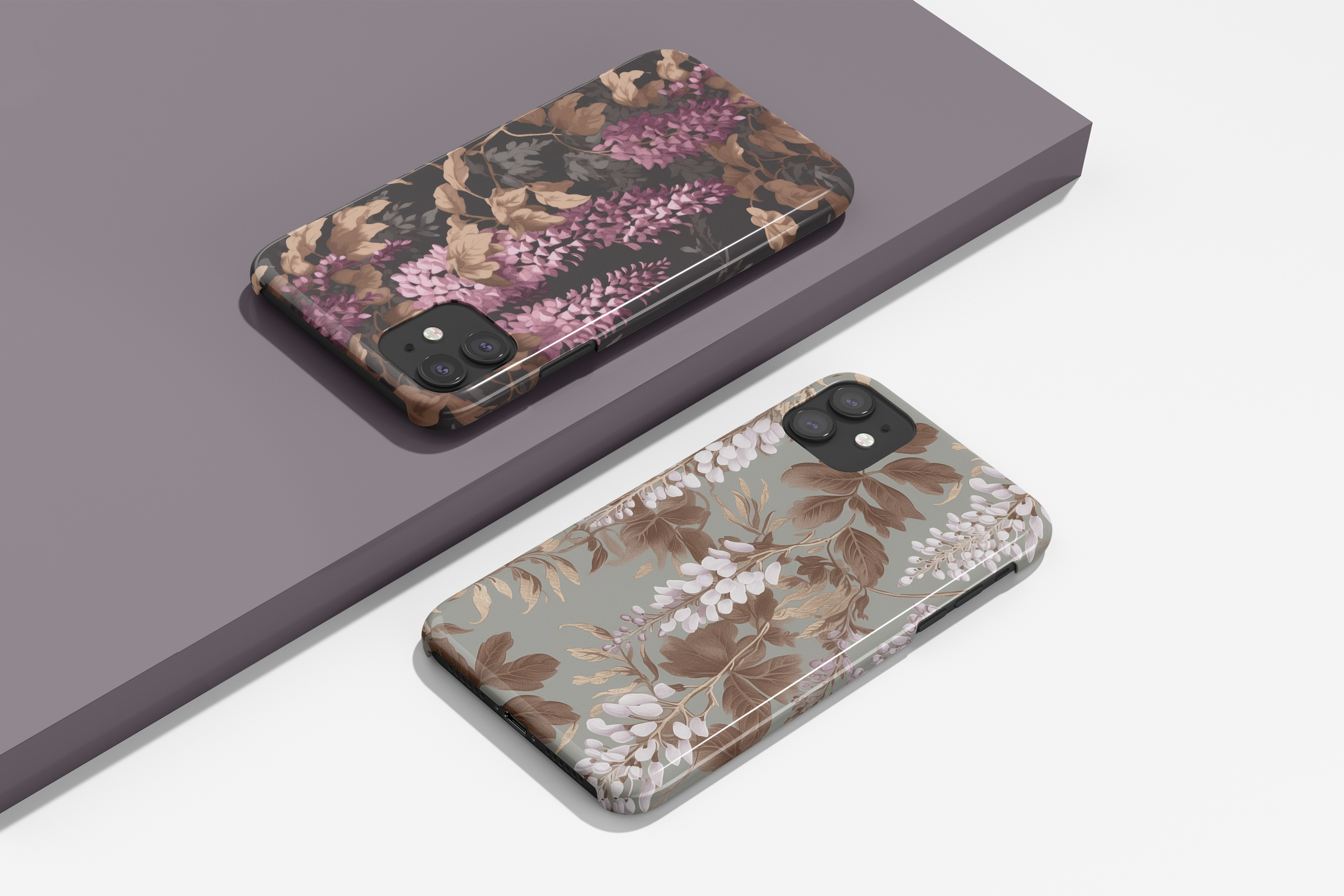 Wisteria Floral Patterns: A curated collection of 9 original wisteria floral seamless patterns. - image 10