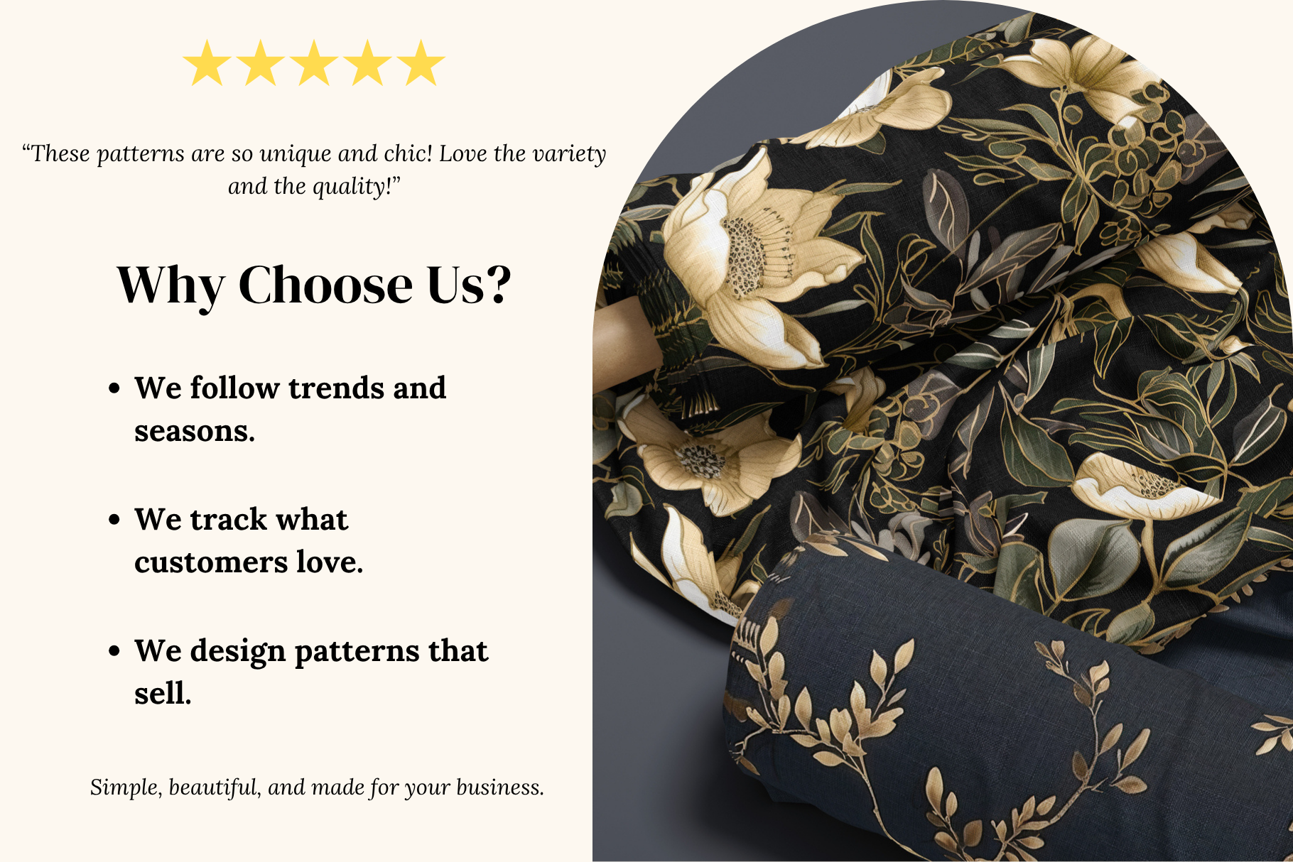 Golden Dark Botanical Patterns: A curated collection of 10 original golden dark botanical seamless patterns. - image 3
