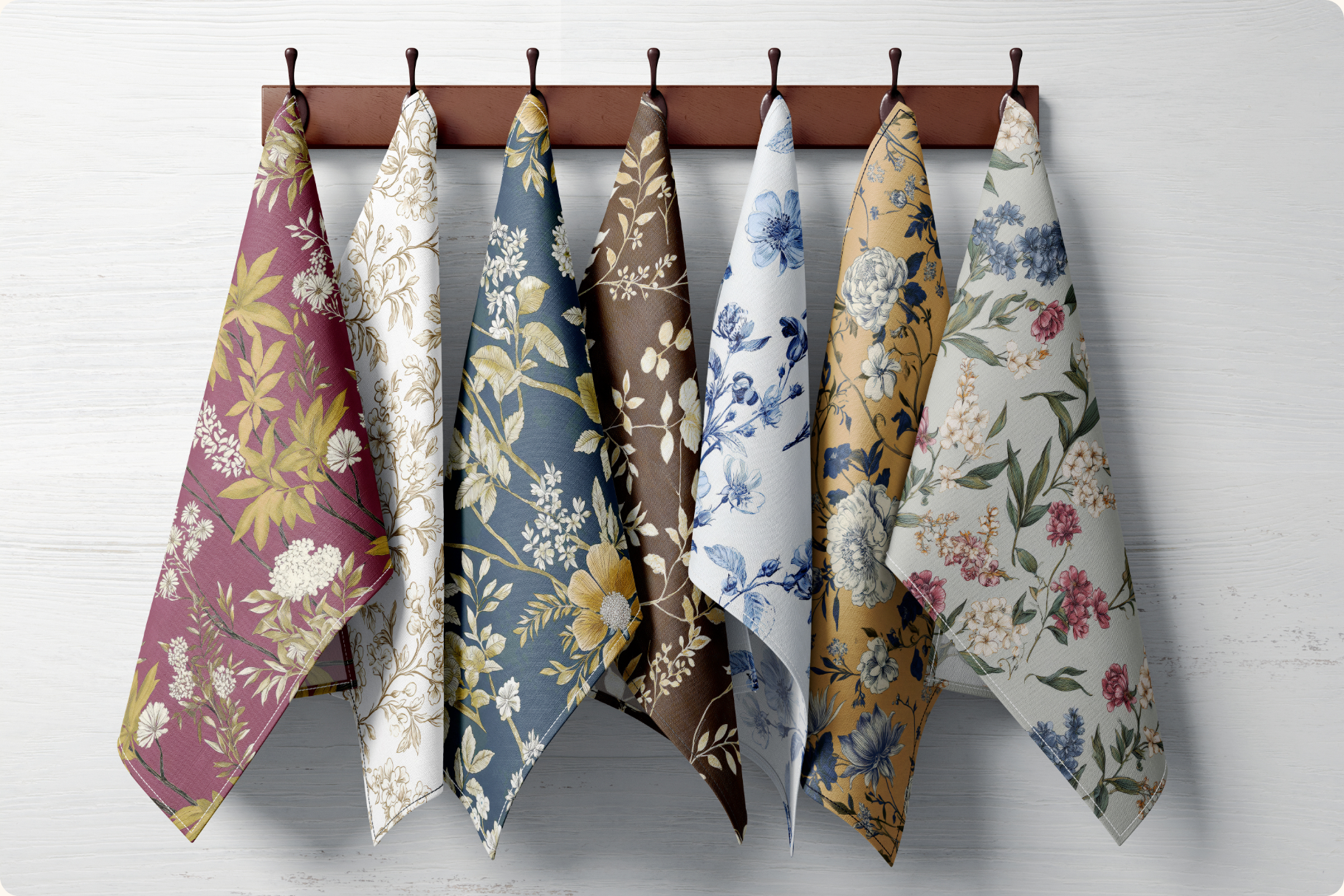 Elegant Vintage Floral Patterns: A curated collection of 40 original elegant vintage floral seamless patterns. - image 8