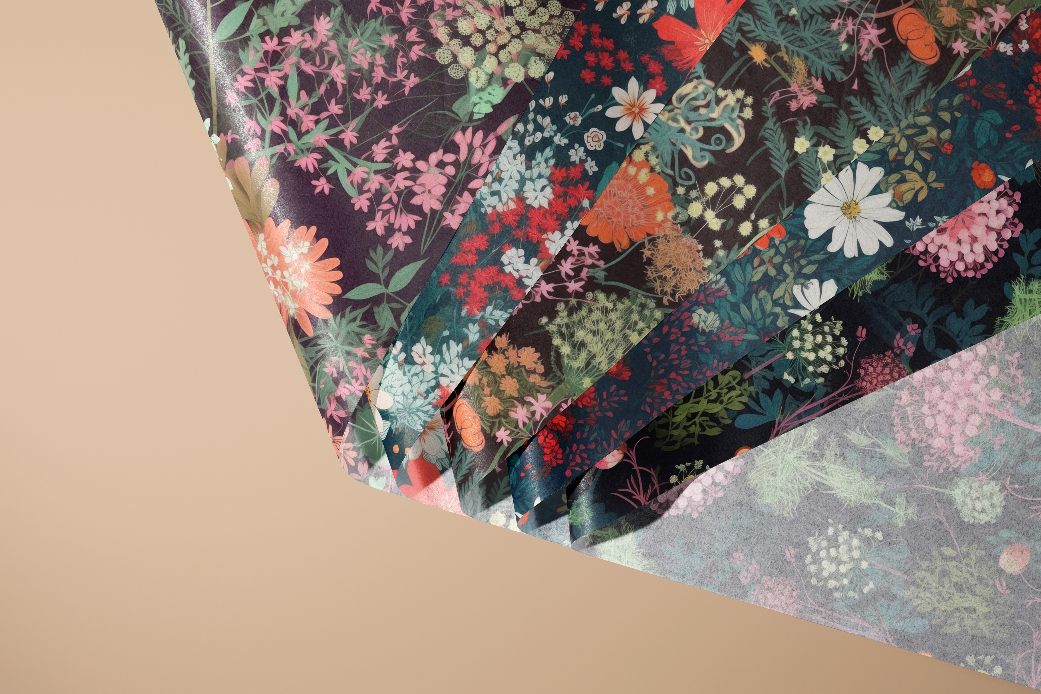 Bright Wildflower Patterns: A curated collection of 6 original bright wildflower seamless patterns. - image 10