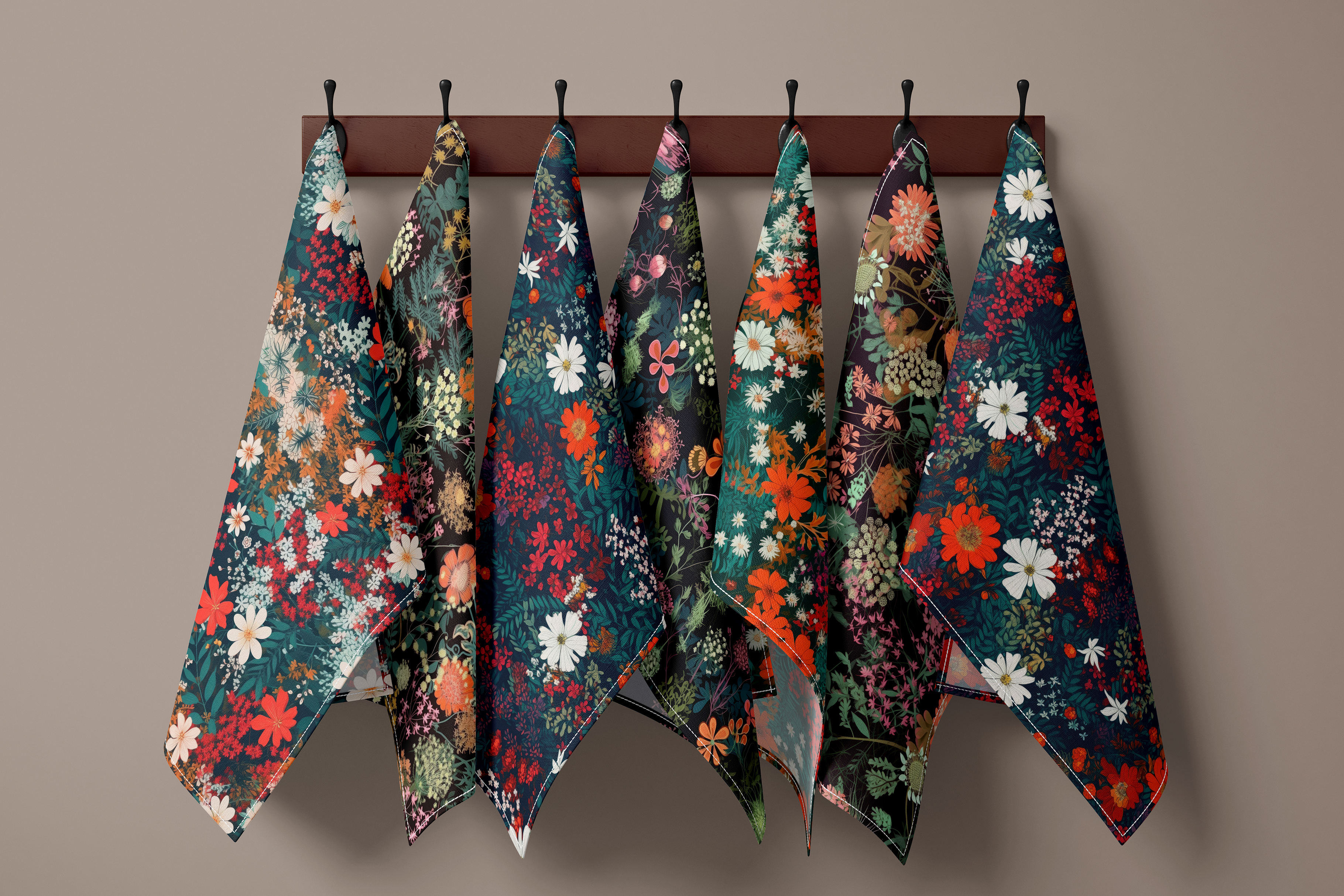 Bright Wildflower Patterns: A curated collection of 6 original bright wildflower seamless patterns. - image 7