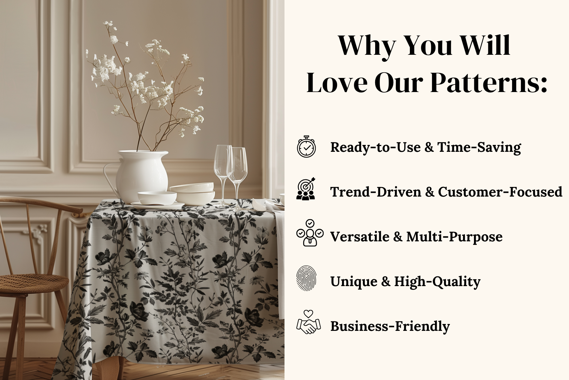 French Toile de Jouy Patterns: A curated collection of 6 original french toile de jouy seamless patterns. - image 4