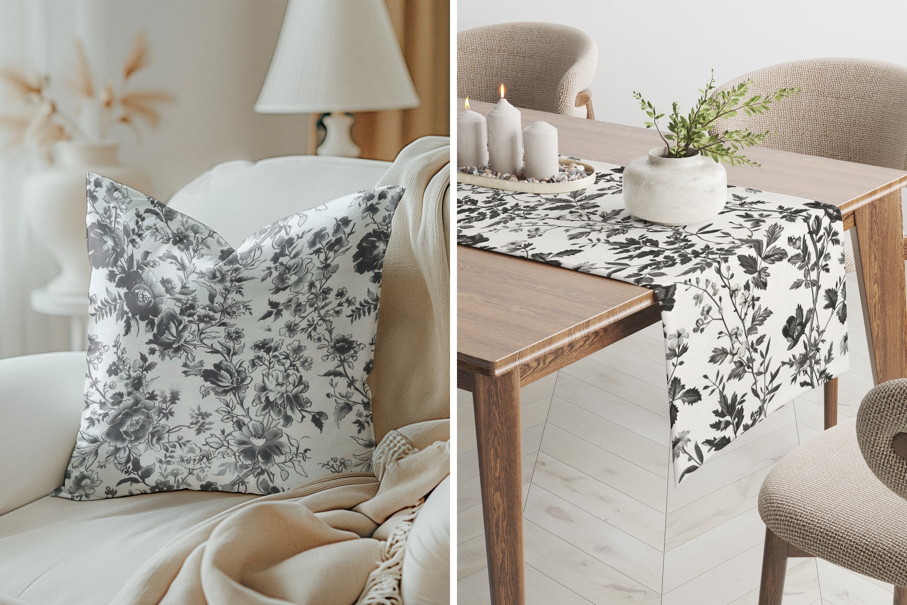 French Toile de Jouy Patterns: A curated collection of 6 original french toile de jouy seamless patterns. - image 7