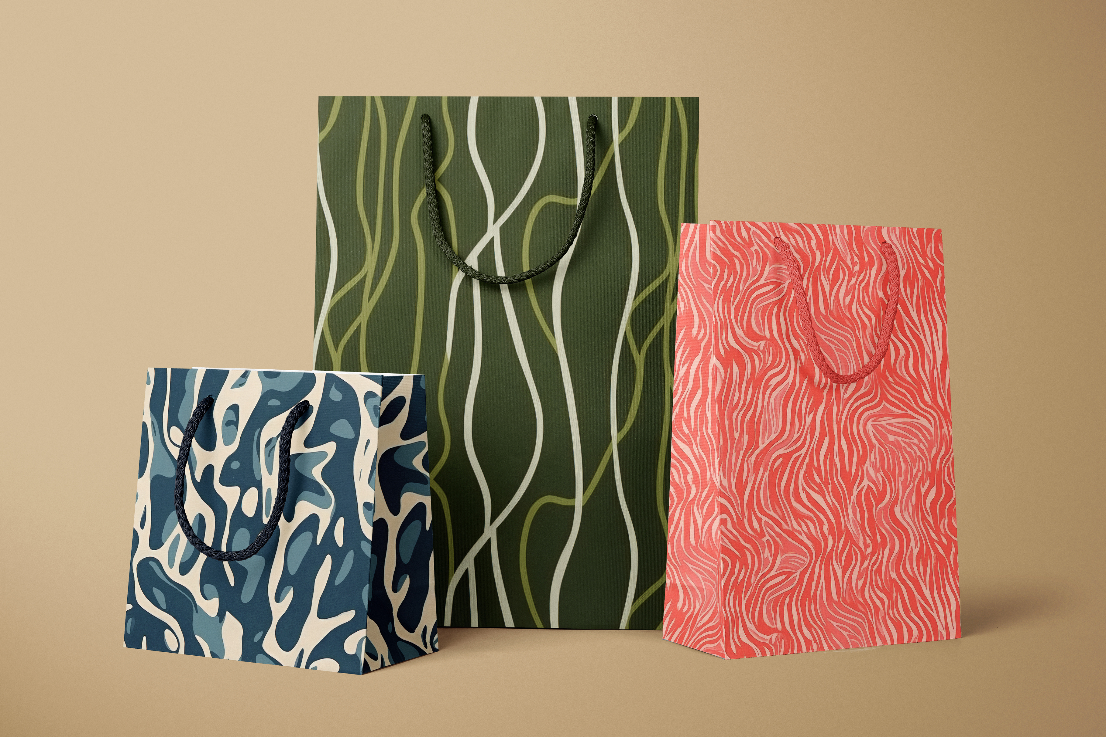 Abstract Patterns, part 1: A curated collection of 10 original abstract seamless patterns. - image 6