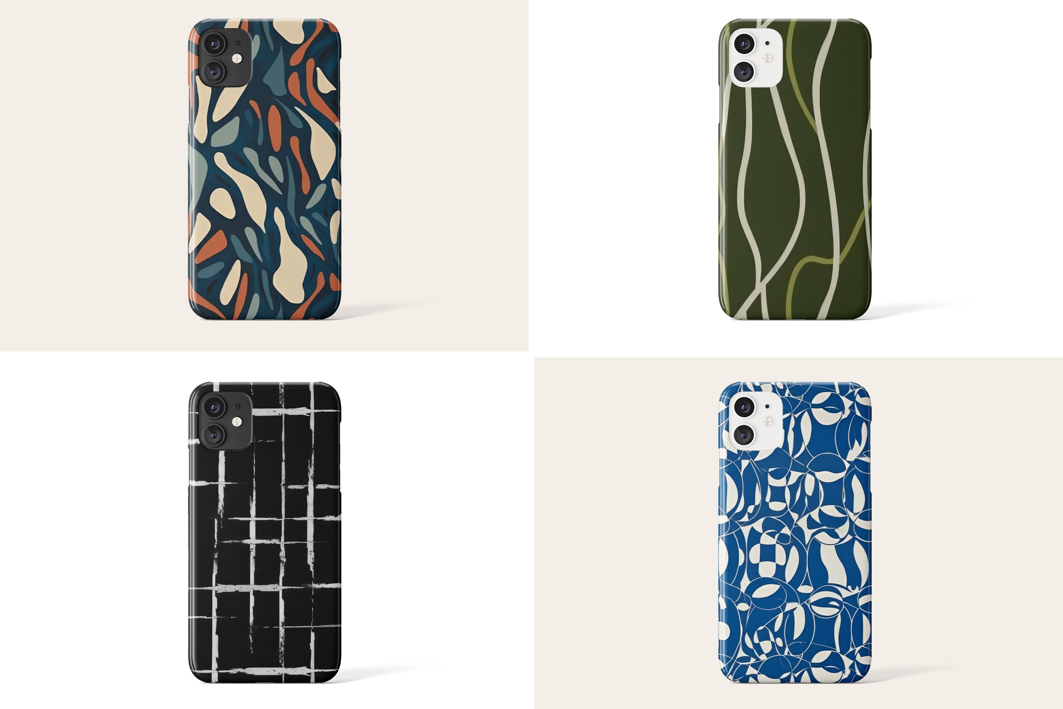 Abstract Patterns, part 1: A curated collection of 10 original abstract seamless patterns. - image 9