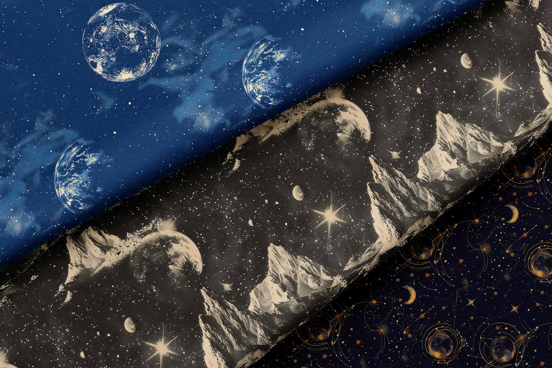 Astronomy Patterns & Prints: A curated collection of 10 original astronomy seamless patterns and 3 art prints. - image 8
