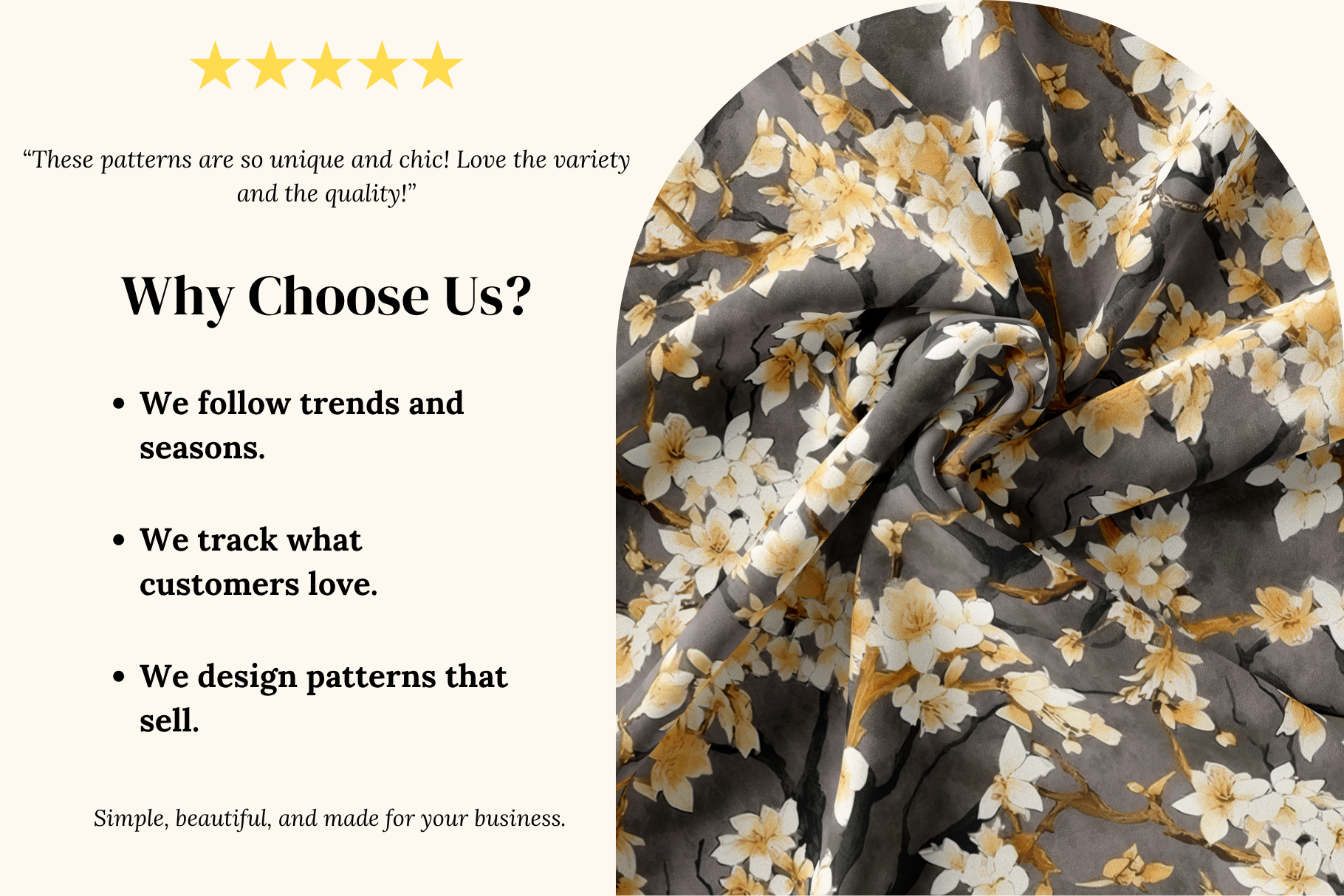 Almond Blossom Patterns: A curated collection of 7 original almond blossom seamless patterns. - image 3