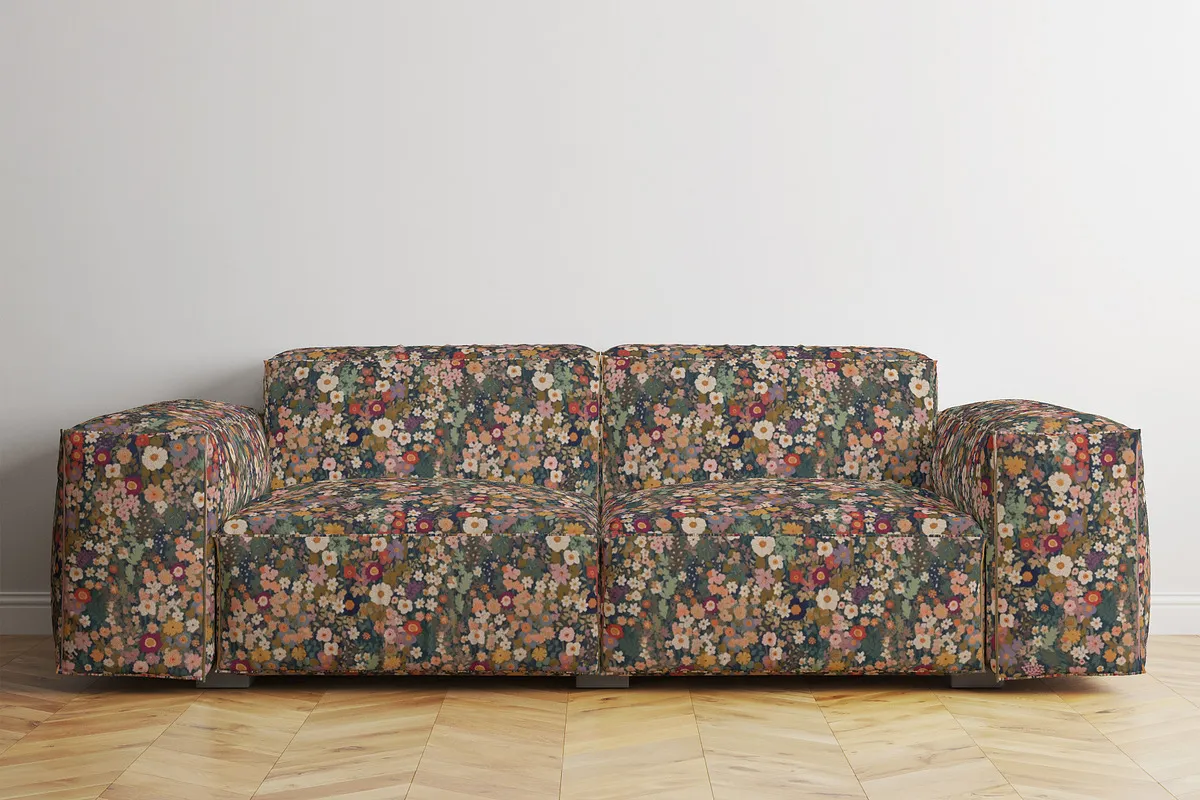 Ditsy Wildflower Meadow Patterns Set: A cheerful collection of seamless ditsy wildflower meadow patterns in a vibrant, sunlit color palette. - 11