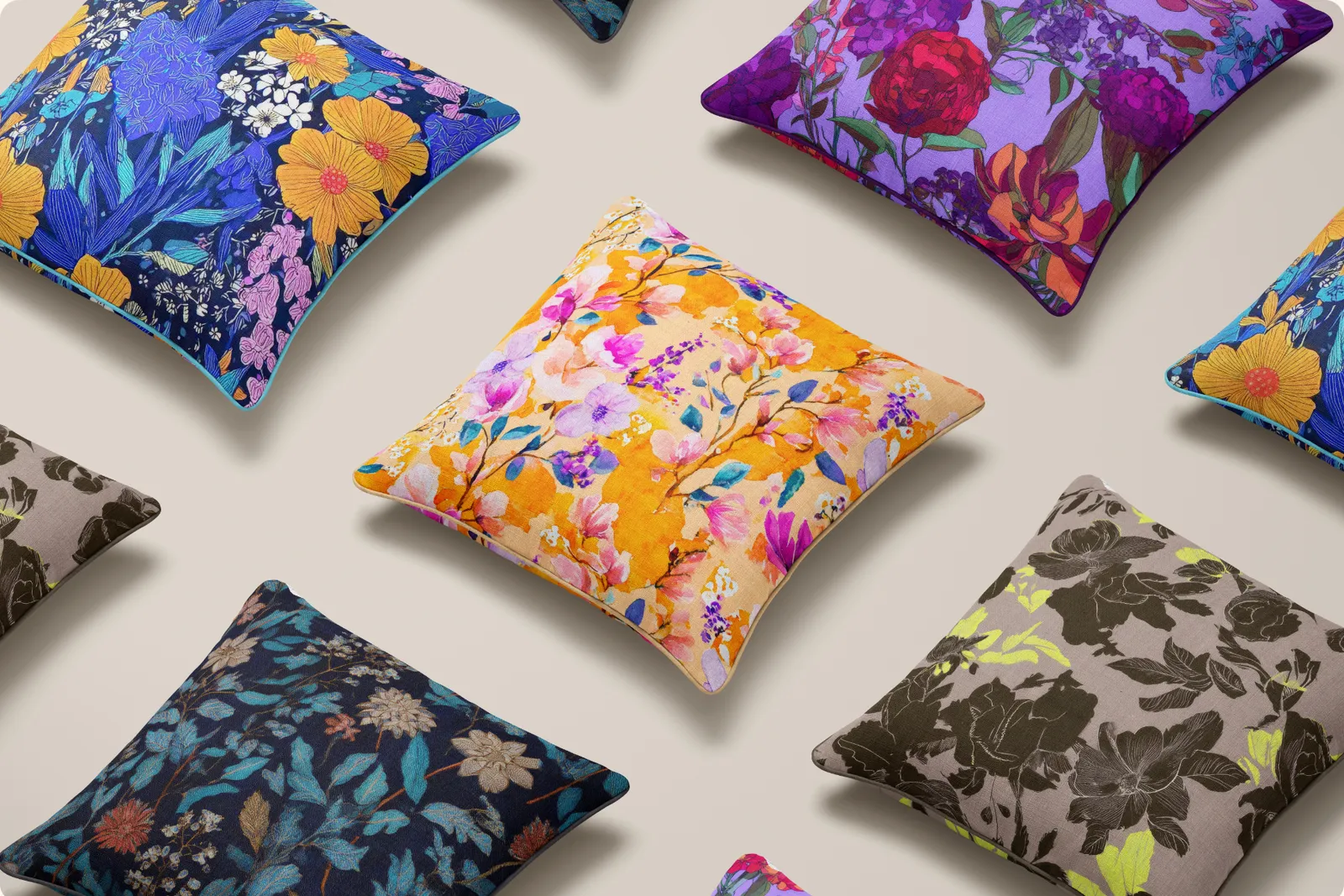 Vintage Botanical Set "Aurora": A curated collection of 30 original vintage botanical seamless patterns. - 14